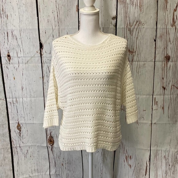 Magaschoni Sweaters - Magaschoni Loose White/Cream Sweater